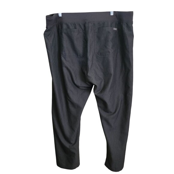 Figs High Waisted Livingston Basic Scrubs T21003 Graphite 2 Pocket Size XXL - Picture 3 of 11